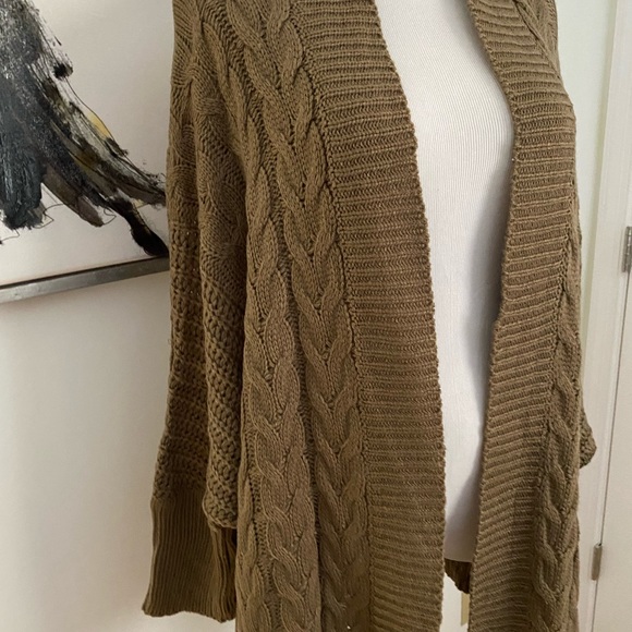 Annabelle Brown Open Front Sweater Size L/XL - Picture 4 of 8